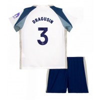 Tottenham Hotspur Radu Dragusin #3 Domáci Detský futbalový dres 2025-26 Krátky Rukáv (+ trenírky)